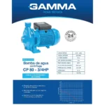 Bomba Centrifuga 3/4HP GAMMA - G2764AR - Imagen 4